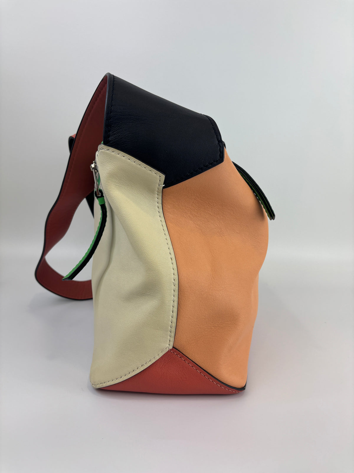 Large Puzzle Hobo Bag in Multicolour