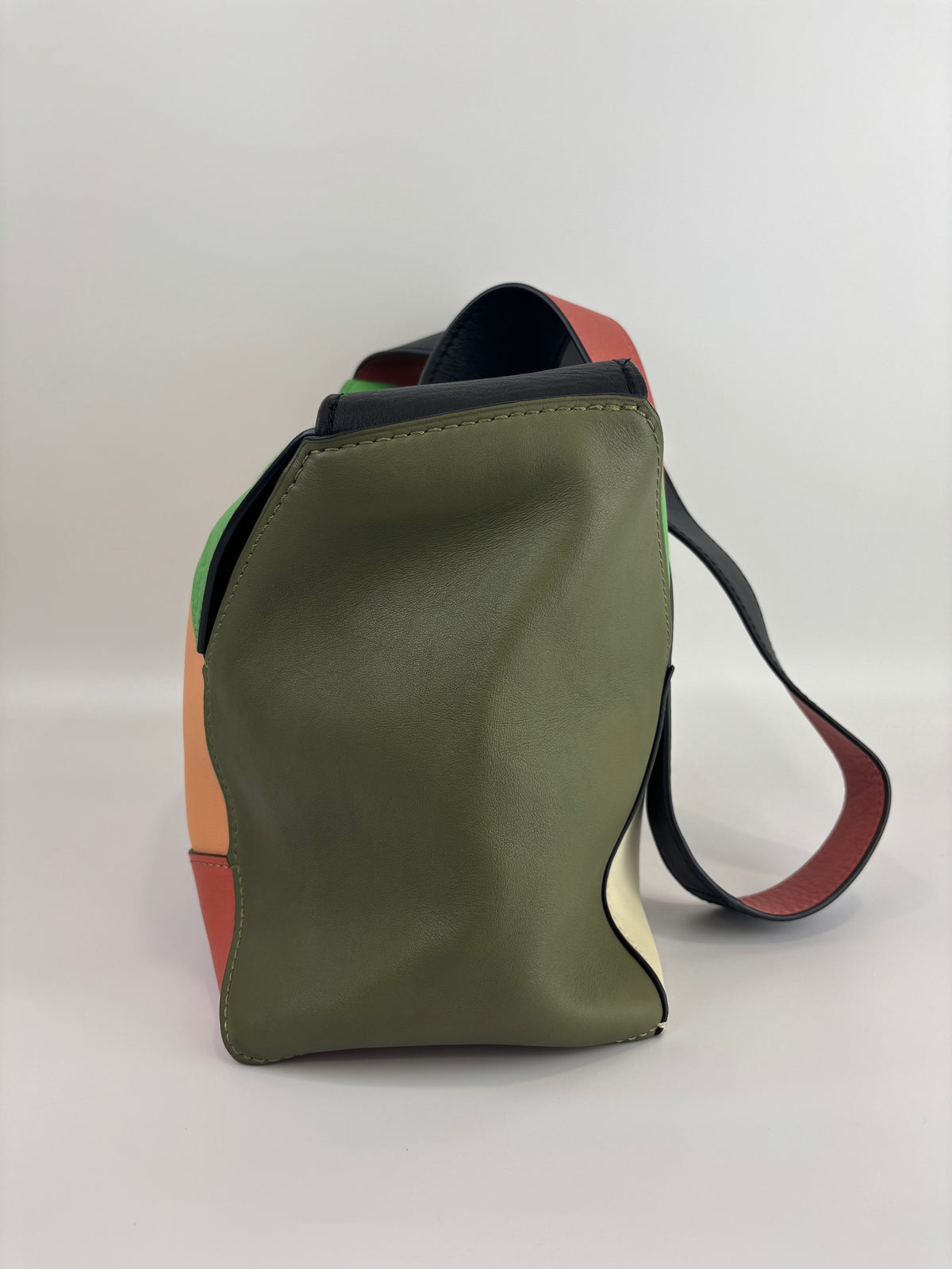 Large Puzzle Hobo Bag in Multicolour