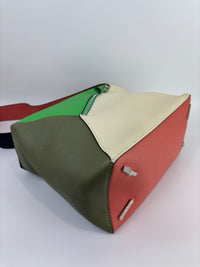 Large Puzzle Hobo Bag in Multicolour