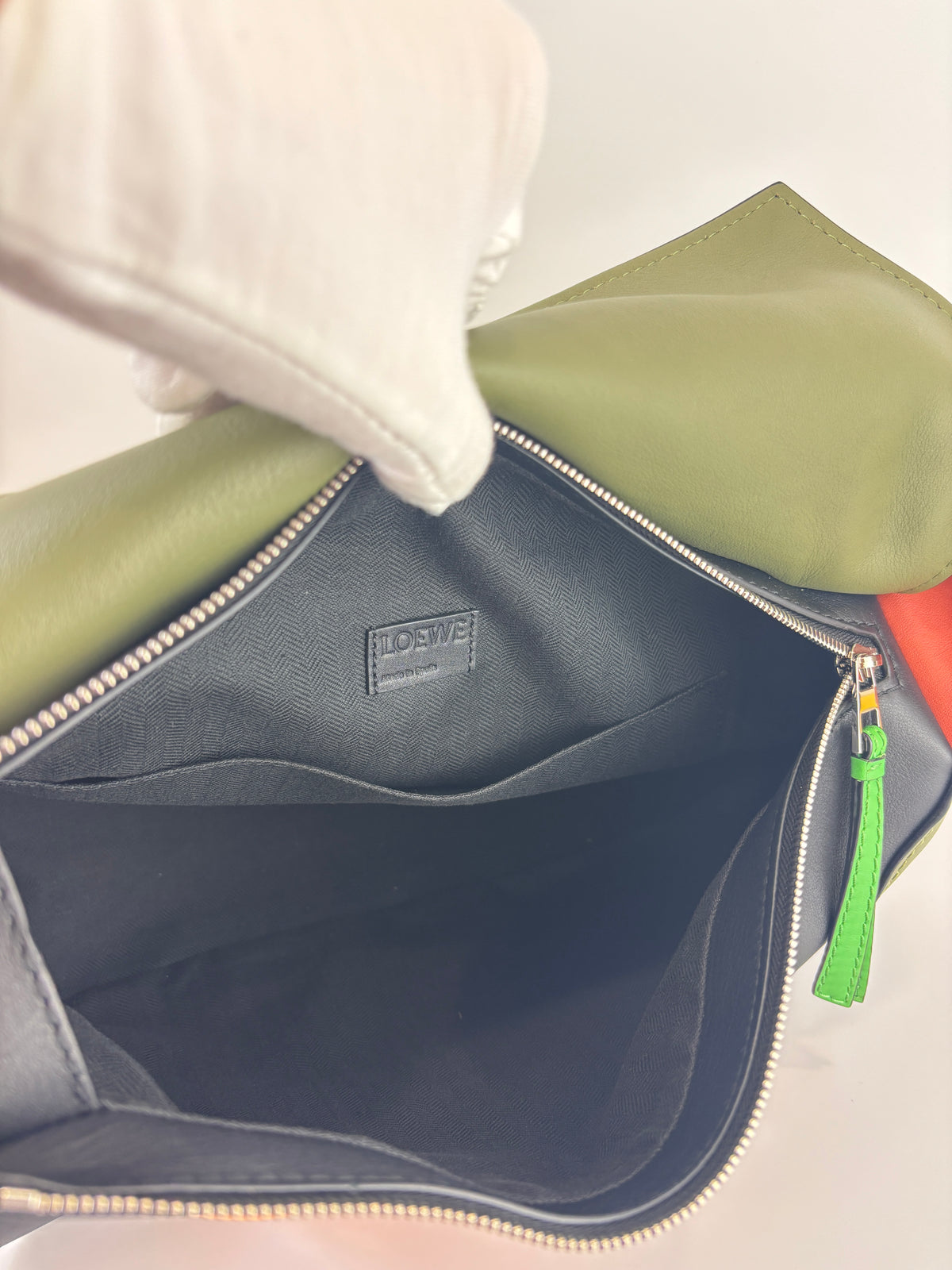 Large Puzzle Hobo Bag in Multicolour