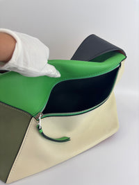 Large Puzzle Hobo Bag in Multicolour