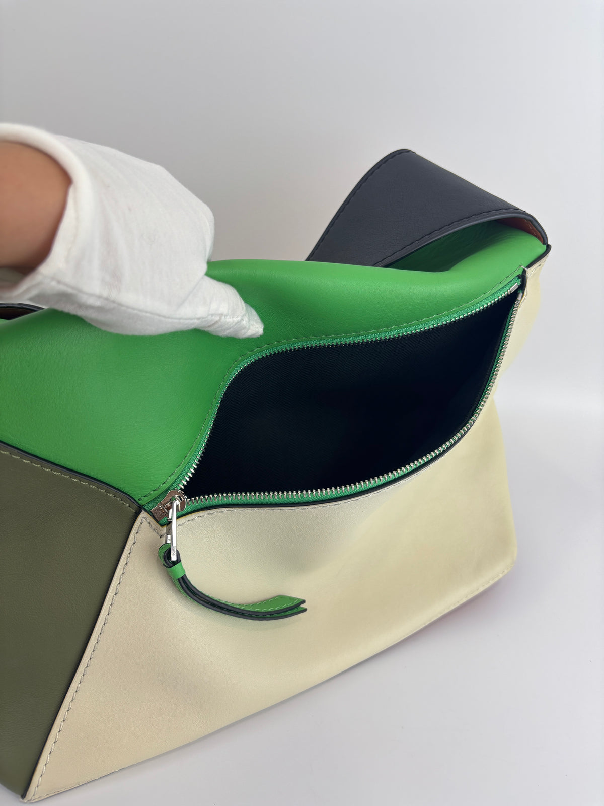 Large Puzzle Hobo Bag in Multicolour