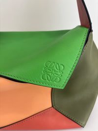 Large Puzzle Hobo Bag in Multicolour