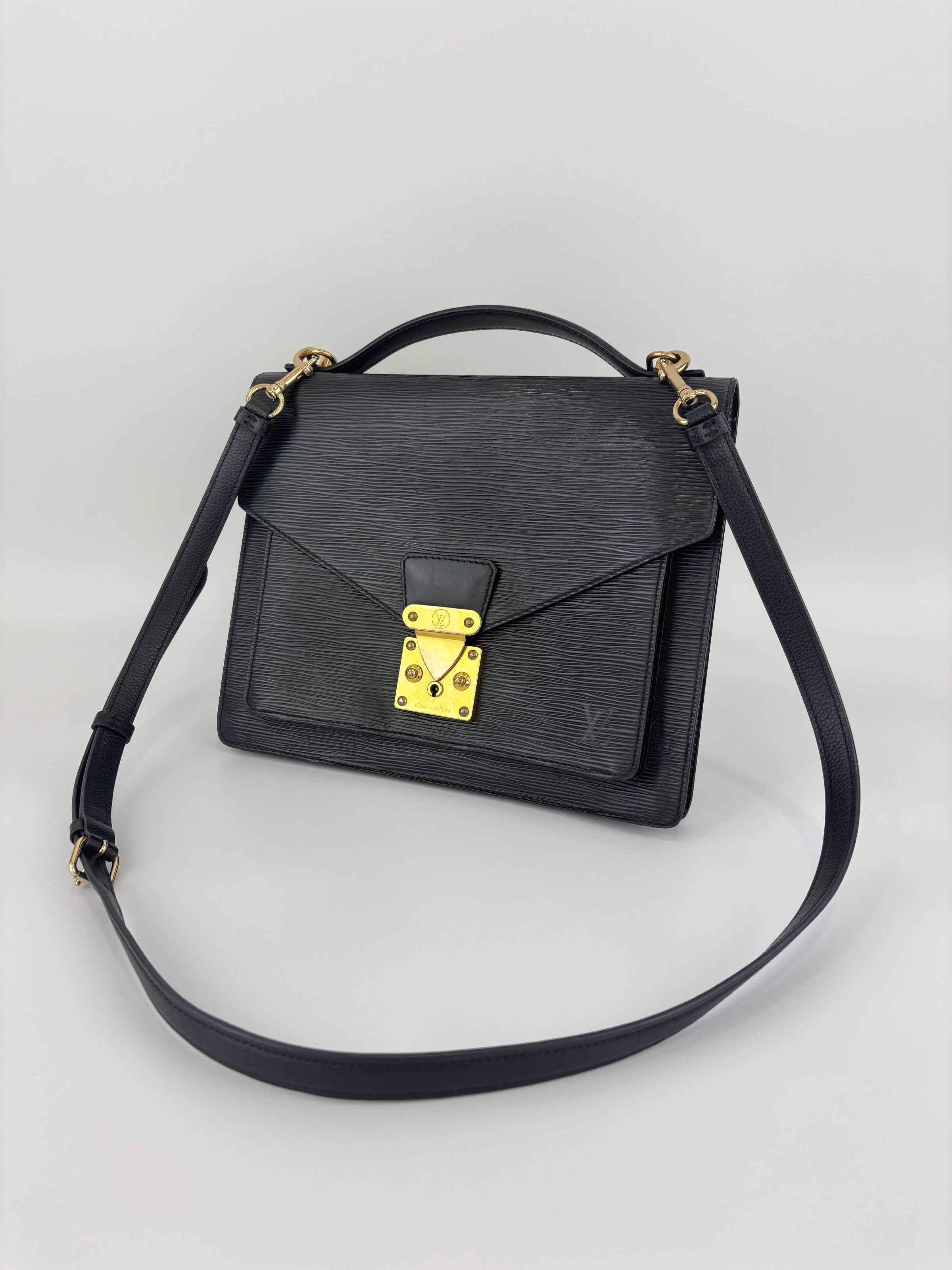Monceau Black Epi Leather