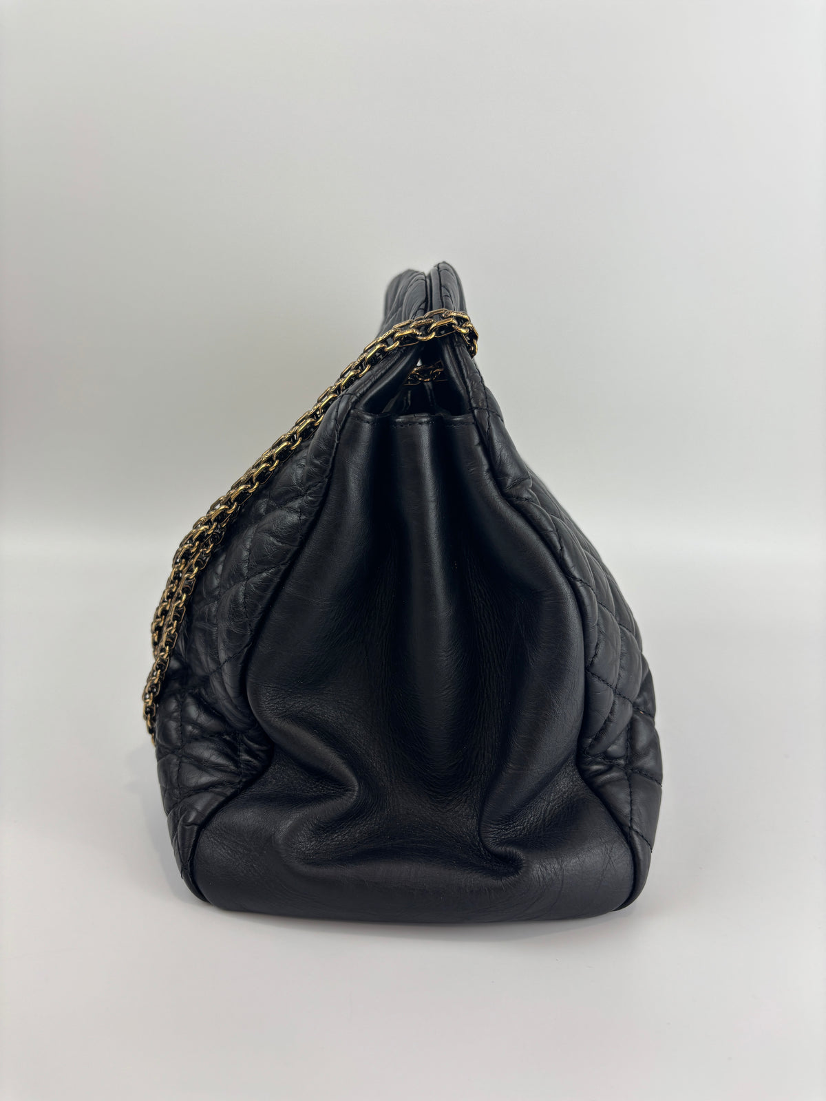 Black Quilted Large Just Mademoiselle Bowling Bag