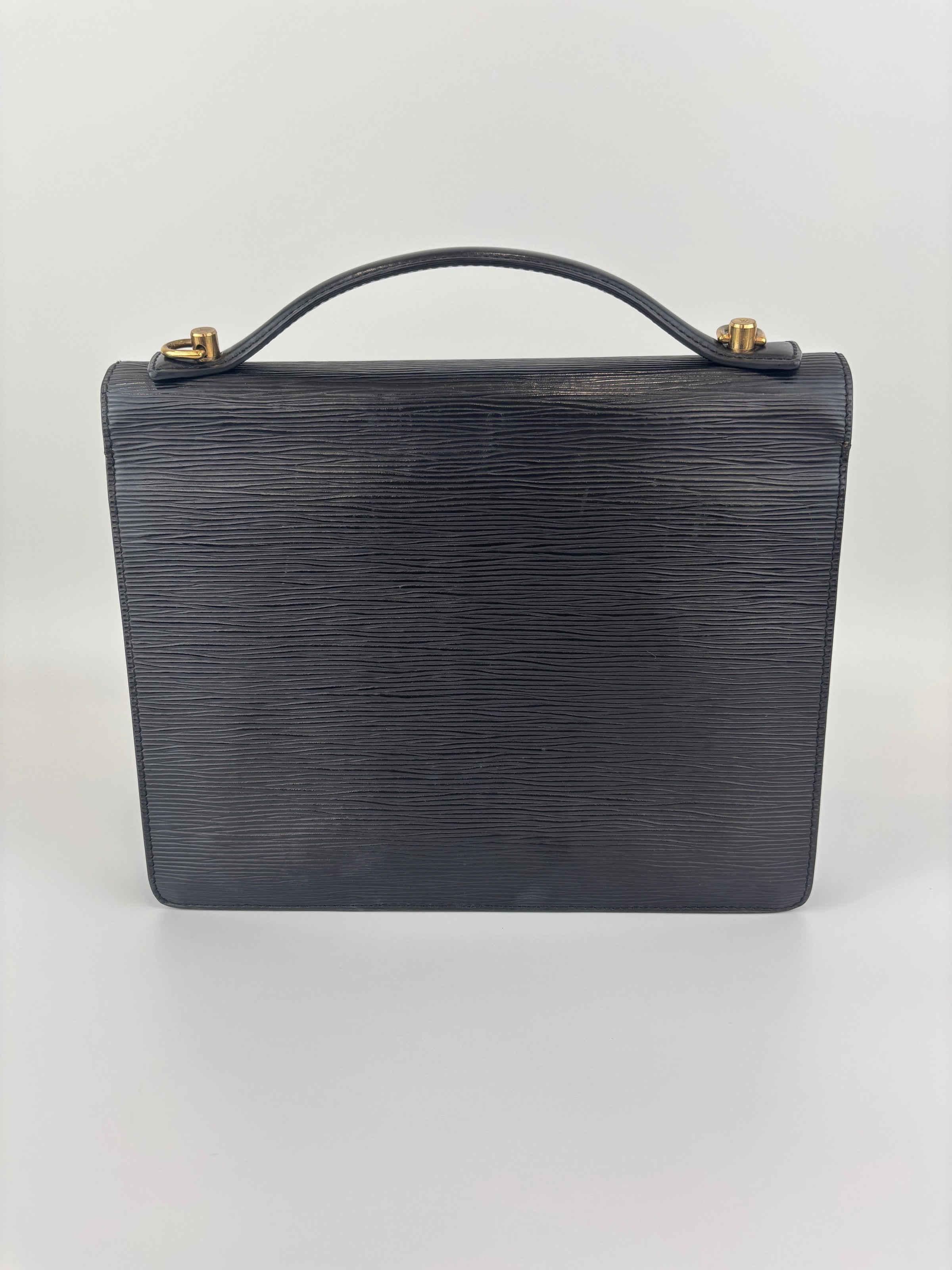 Monceau Black Epi Leather