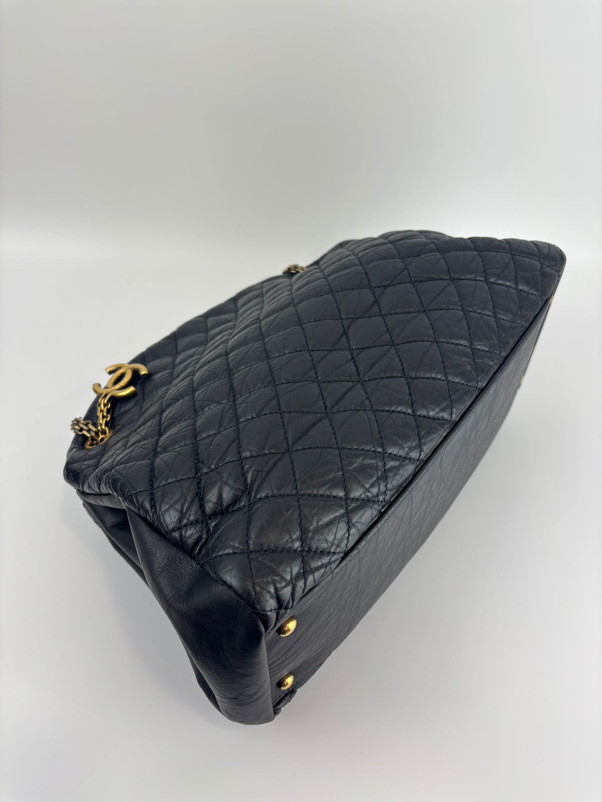 Black Quilted Large Just Mademoiselle Bowling Bag