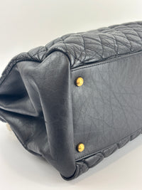 Black Quilted Large Just Mademoiselle Bowling Bag