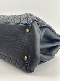 Black Quilted Large Just Mademoiselle Bowling Bag