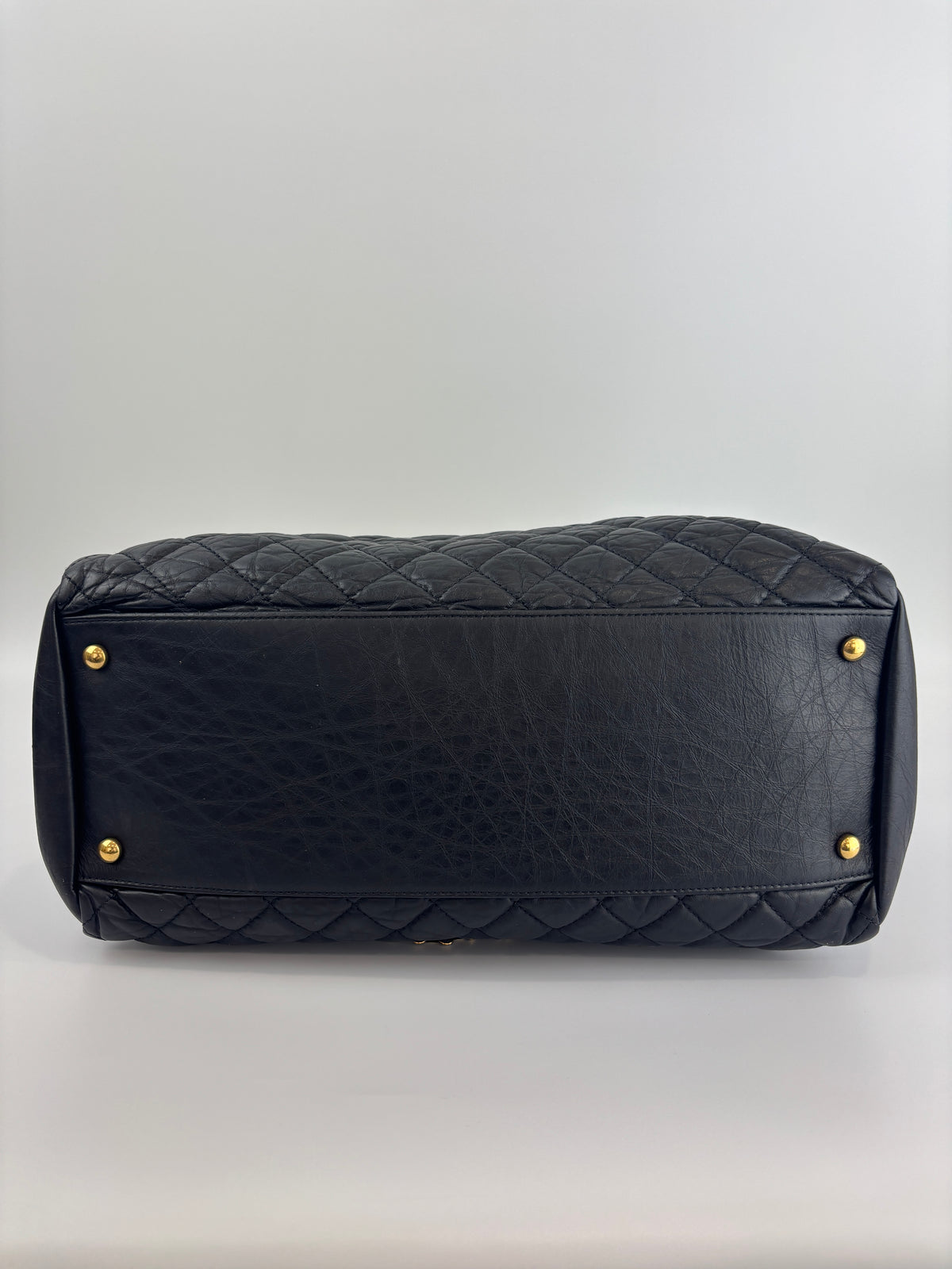 Black Quilted Large Just Mademoiselle Bowling Bag