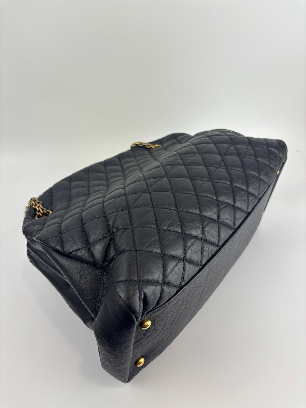 Black Quilted Large Just Mademoiselle Bowling Bag