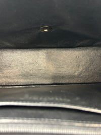 Classic Jumbo Single Flap Black Caviar SHW