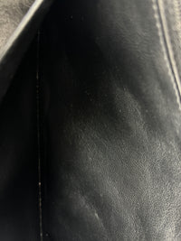 Classic Jumbo Single Flap Black Caviar SHW
