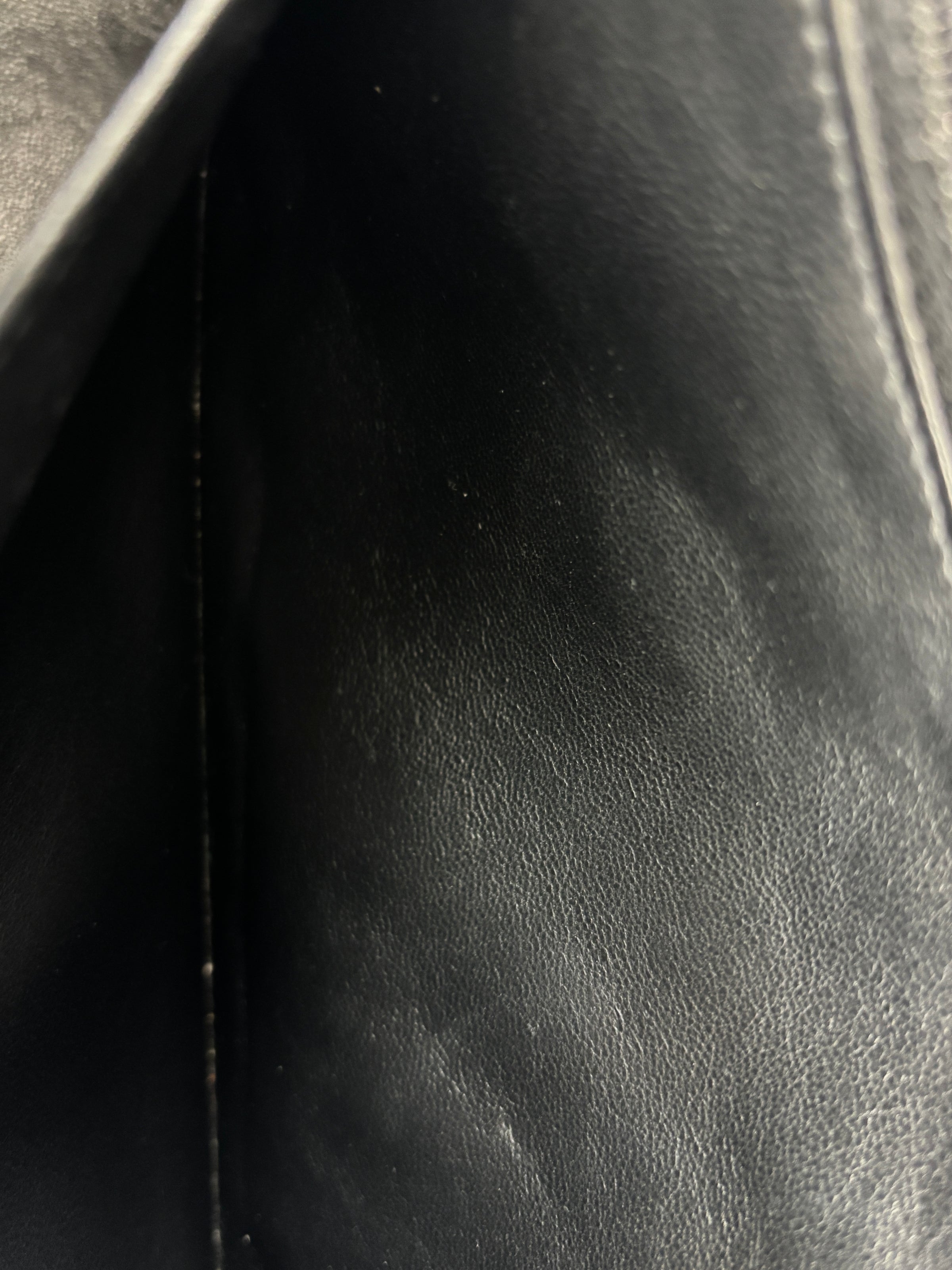 Classic Jumbo Single Flap Black Caviar SHW