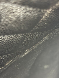 Classic Jumbo Single Flap Black Caviar SHW