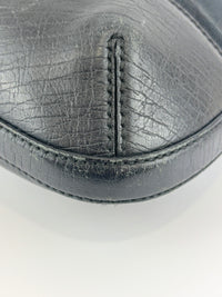 Web Horsebit GG Canvas Shoulder Bag Black
