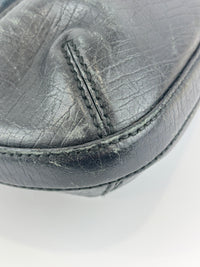 Web Horsebit GG Canvas Shoulder Bag Black