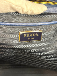 BN1844 Blue Saffiano Lux Leather Large Tote Bag - Glampot