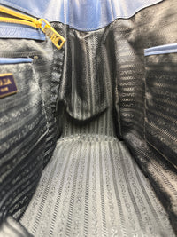 BN1844 Blue Saffiano Lux Leather Large Tote Bag - Glampot