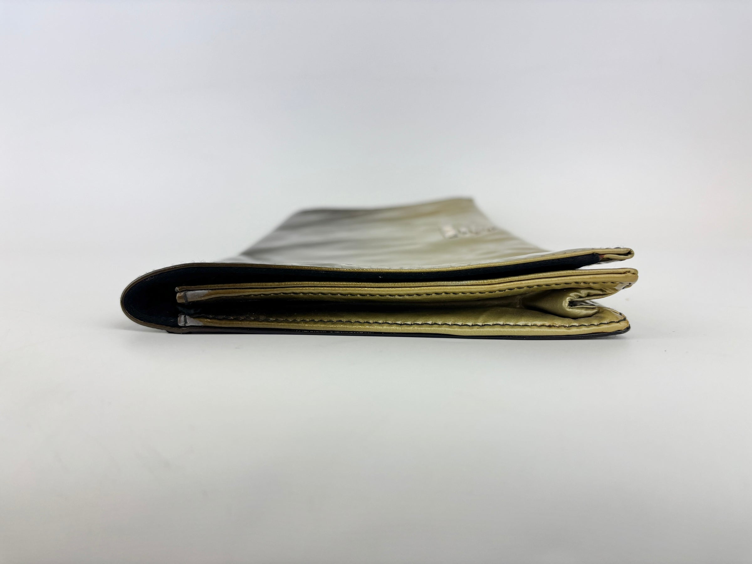 BP0110 Vernice Sfumata Grigio / Argento Ombre Patent Clutch