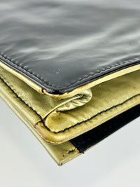 BP0110 Vernice Sfumata Grigio / Argento Ombre Patent Clutch