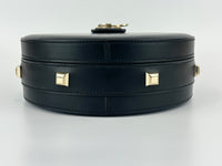 Studio Mini Round Bag Black Smooth Leather
