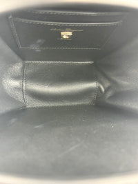 Studio Mini Round Bag Black Smooth Leather