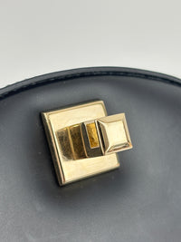 Studio Mini Round Bag Black Smooth Leather