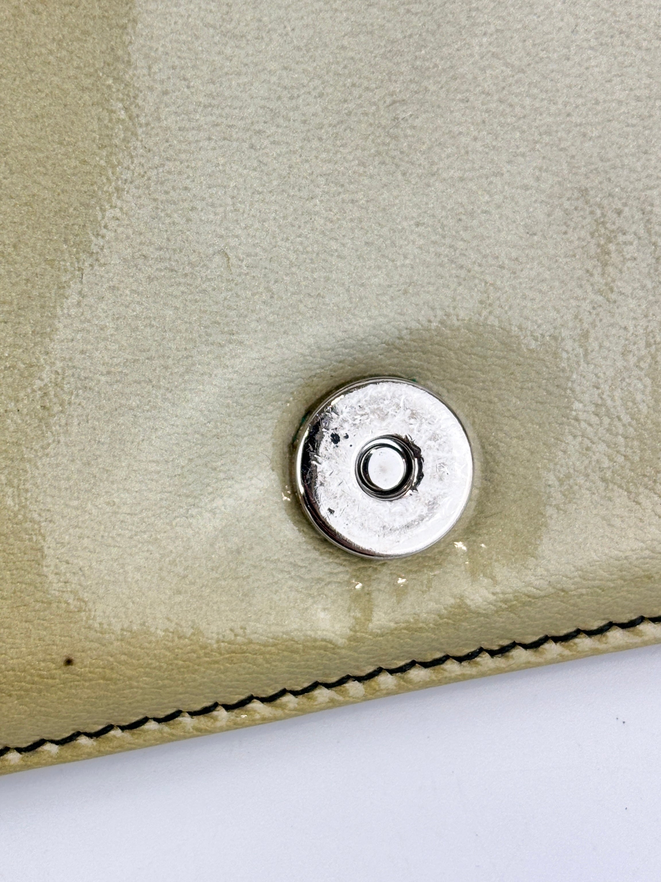 BP0110 Vernice Sfumata Grigio / Argento Ombre Patent Clutch