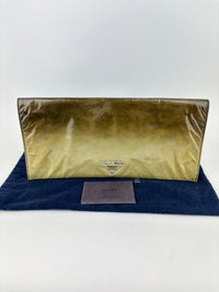 BP0110 Vernice Sfumata Grigio / Argento Ombre Patent Clutch