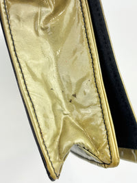 BP0110 Vernice Sfumata Grigio / Argento Ombre Patent Clutch