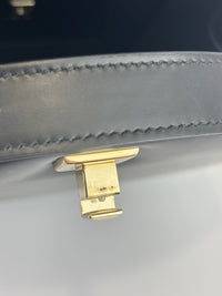 Studio Mini Round Bag Black Smooth Leather