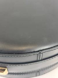 Studio Mini Round Bag Black Smooth Leather