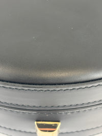 Studio Mini Round Bag Black Smooth Leather