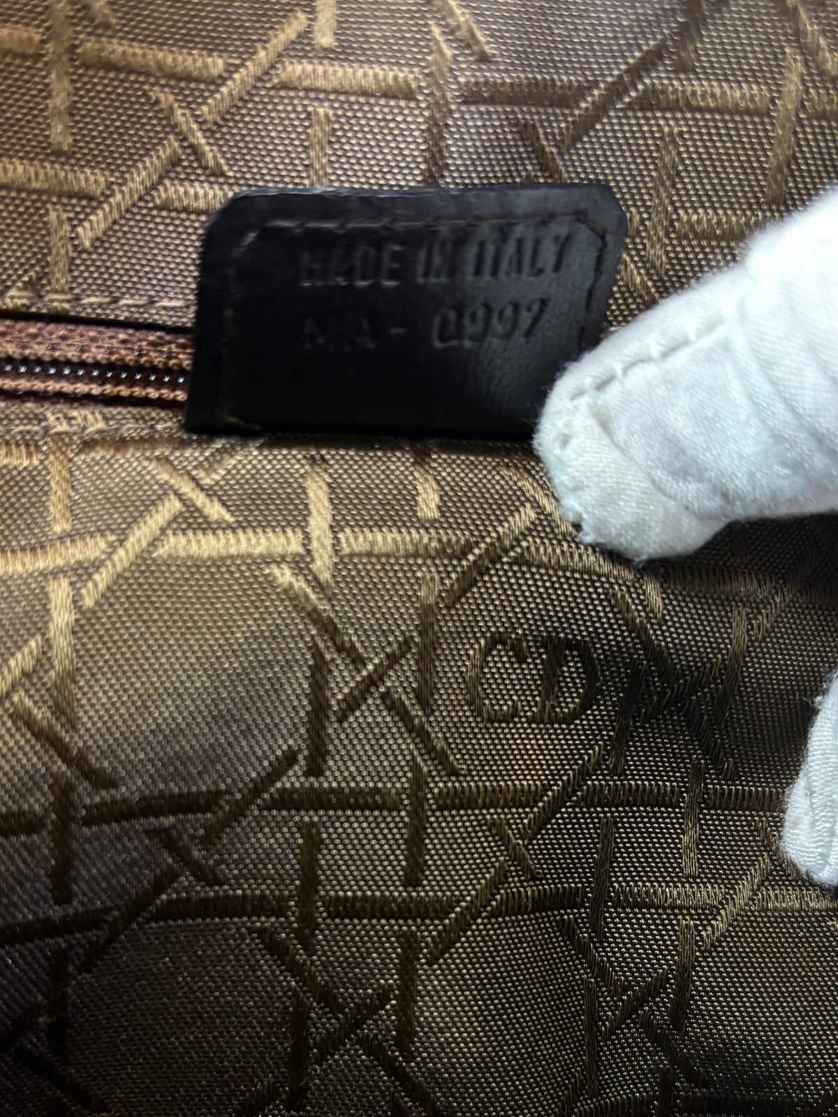 Vintage Large Lady Dior Dark Brown Lambskin GHW