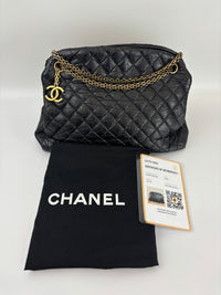 Black Quilted Large Just Mademoiselle Bowling Bag