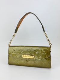 Gris Art Deco Monogram Vernis Sunset Boulevard Bag