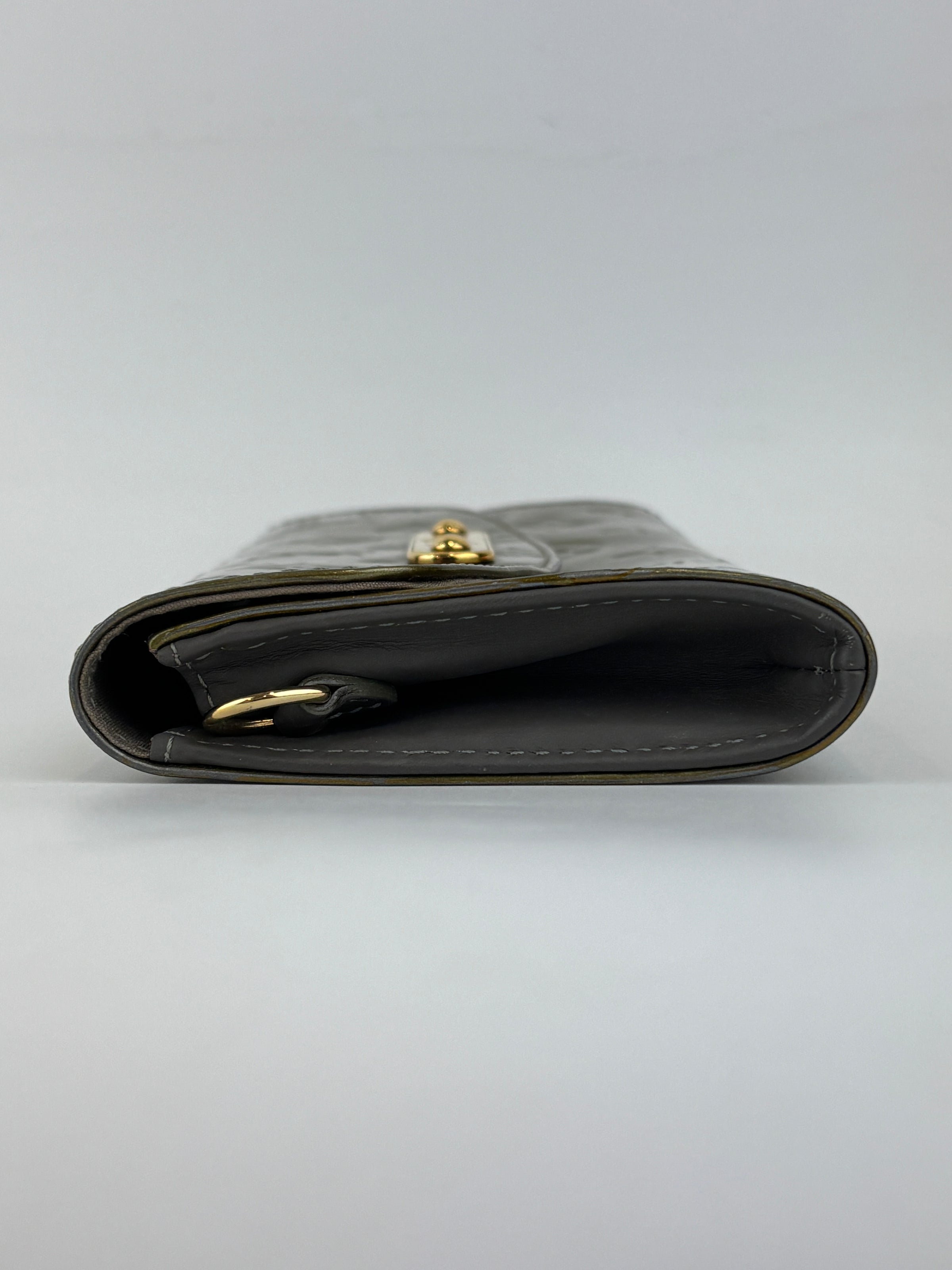 Gris Art Deco Monogram Vernis Sunset Boulevard Bag