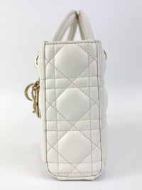 Medium Lady D-Joy Bag in Latte Cannage Lambskin 10-MA-1221 - Glampot