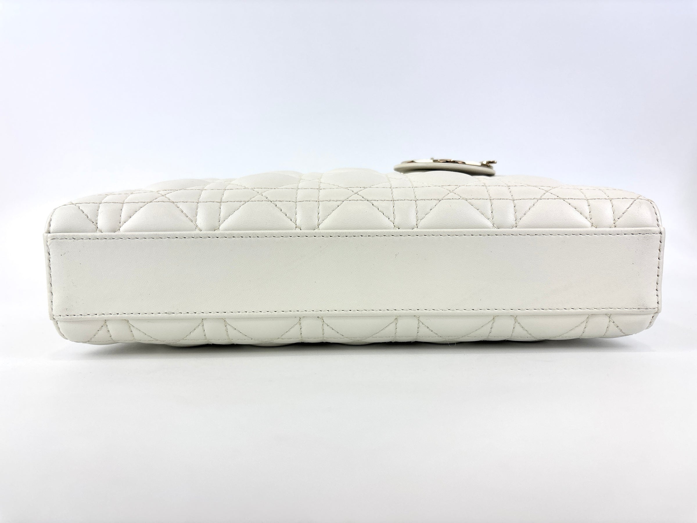 Medium Lady D-Joy Bag in Latte Cannage Lambskin 10-MA-1221 - Glampot