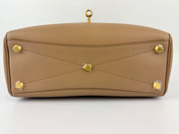 Small Bel Air Carry All Bag Latte Smooth Calfskin