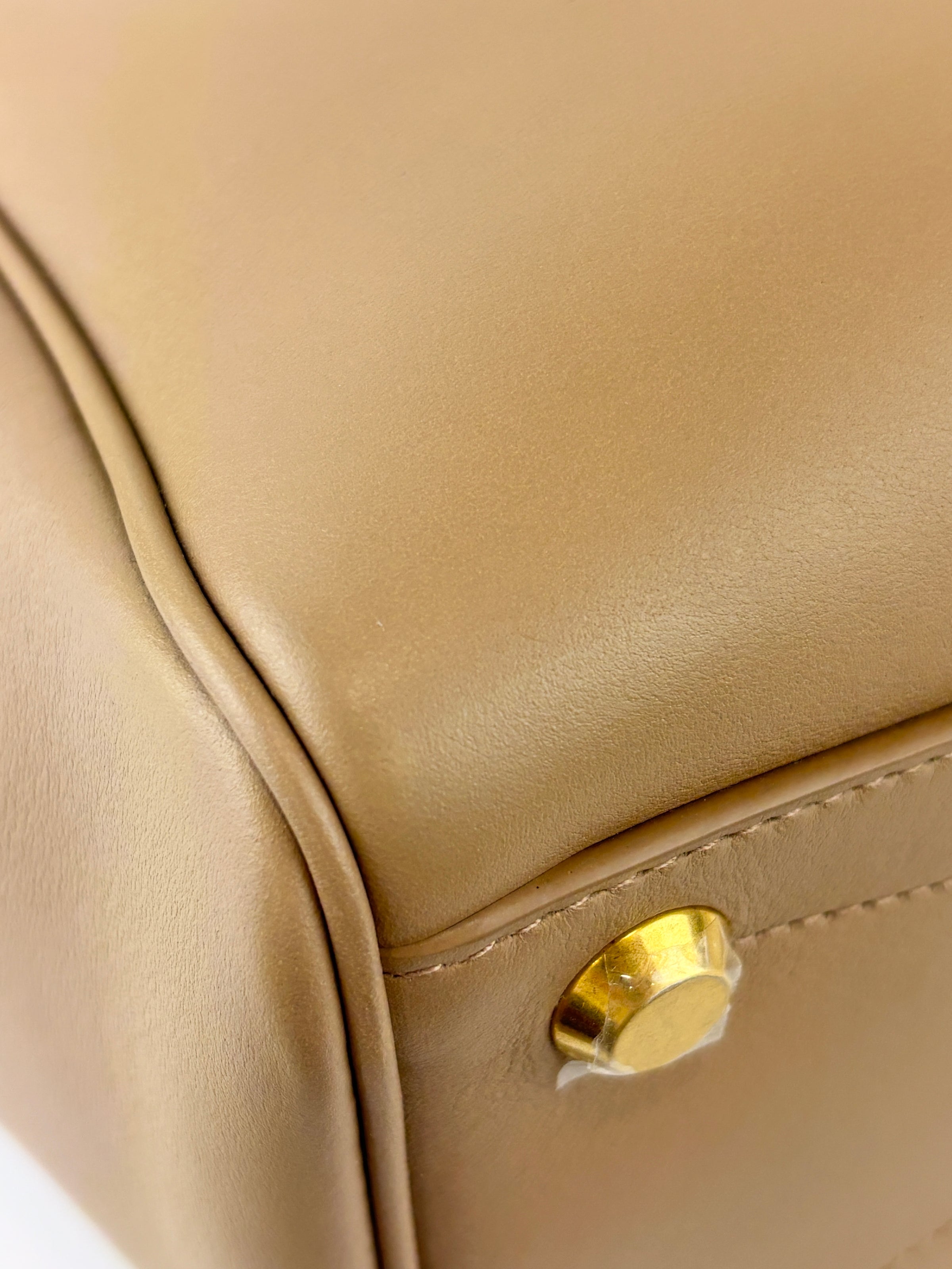 Small Bel Air Carry All Bag Latte Smooth Calfskin