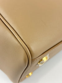 Small Bel Air Carry All Bag Latte Smooth Calfskin