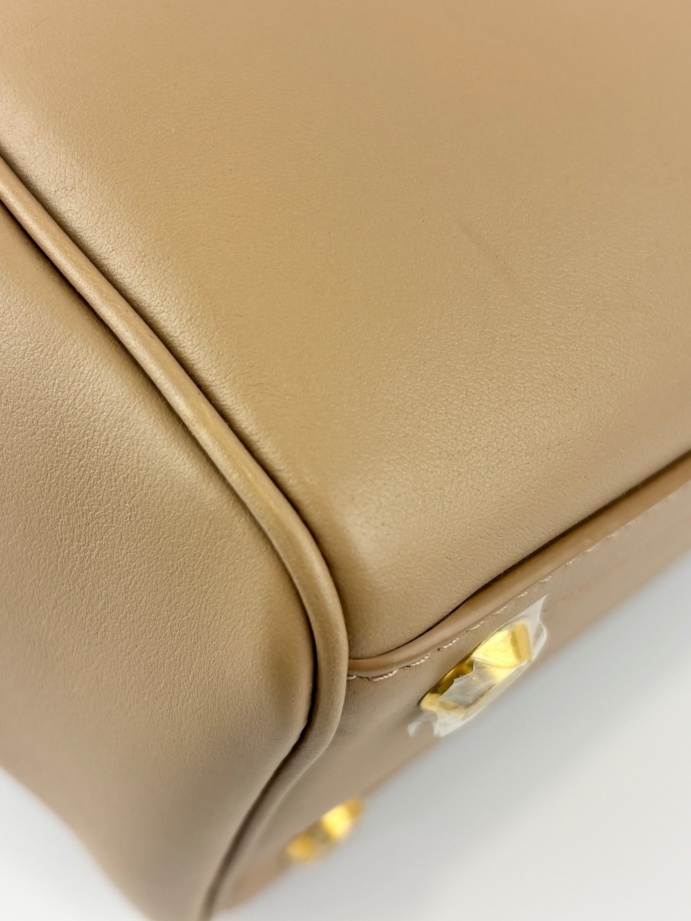 Small Bel Air Carry All Bag Latte Smooth Calfskin