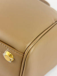 Small Bel Air Carry All Bag Latte Smooth Calfskin