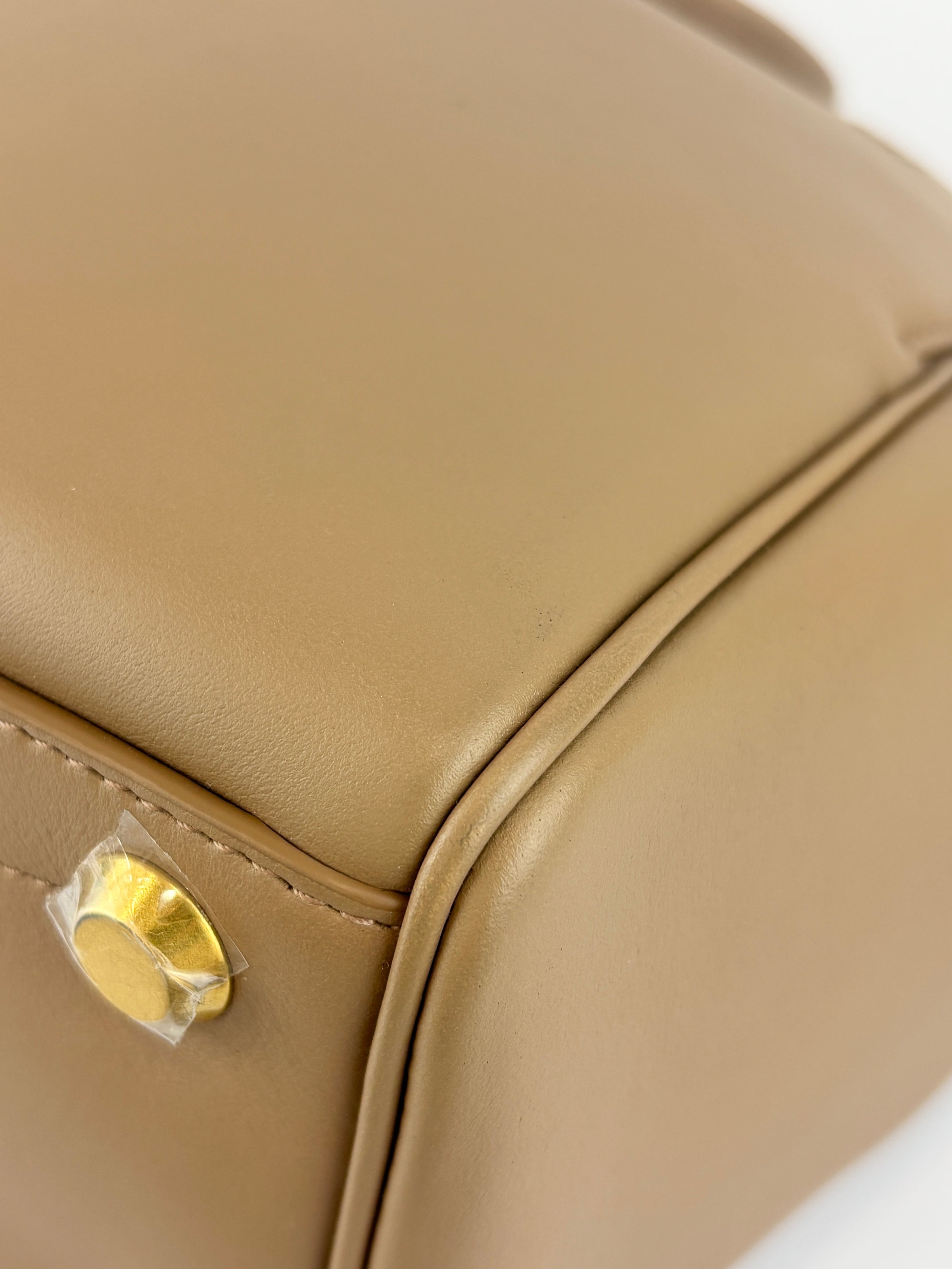 Small Bel Air Carry All Bag Latte Smooth Calfskin
