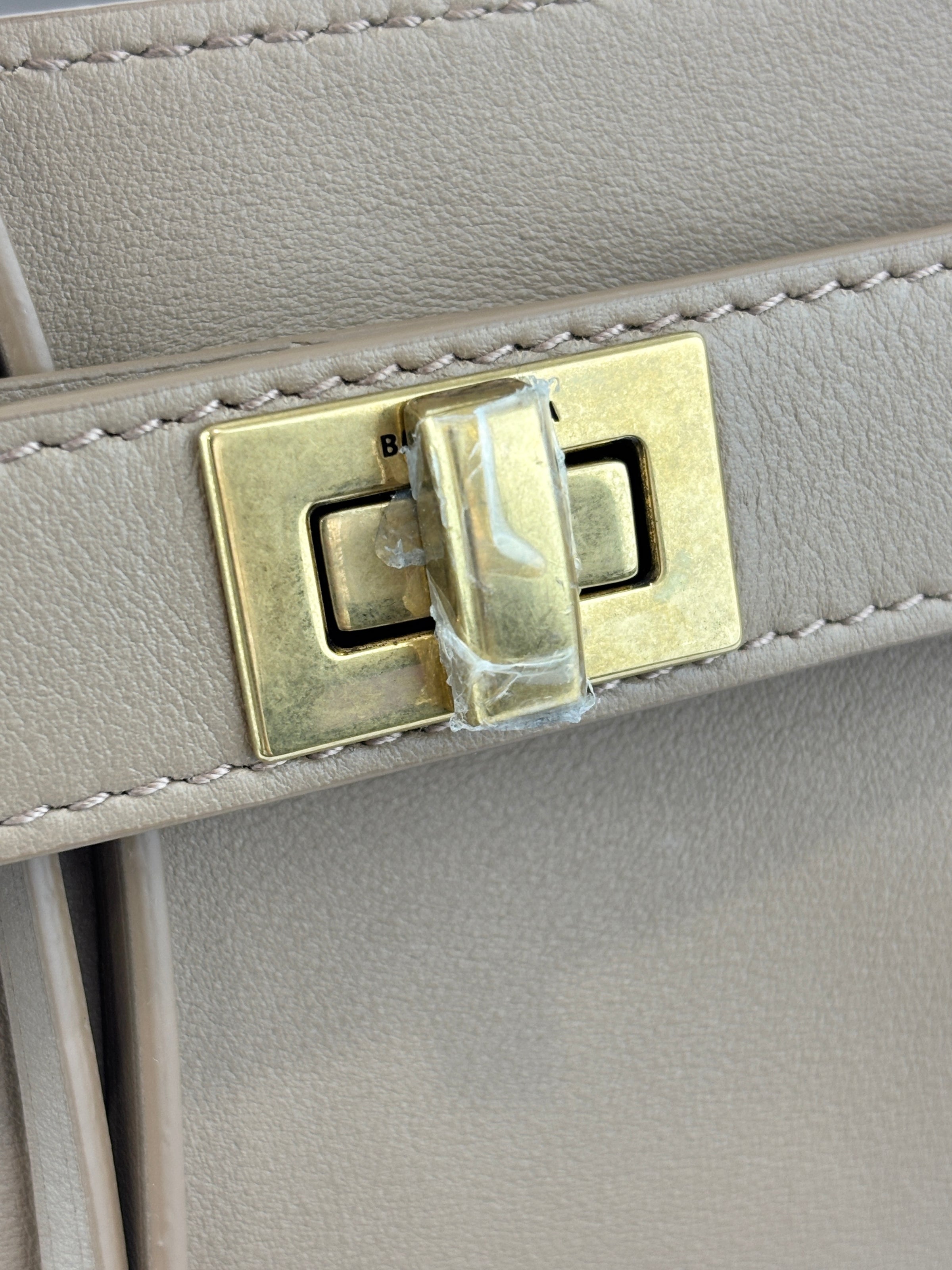 Small Bel Air Carry All Bag Latte Smooth Calfskin
