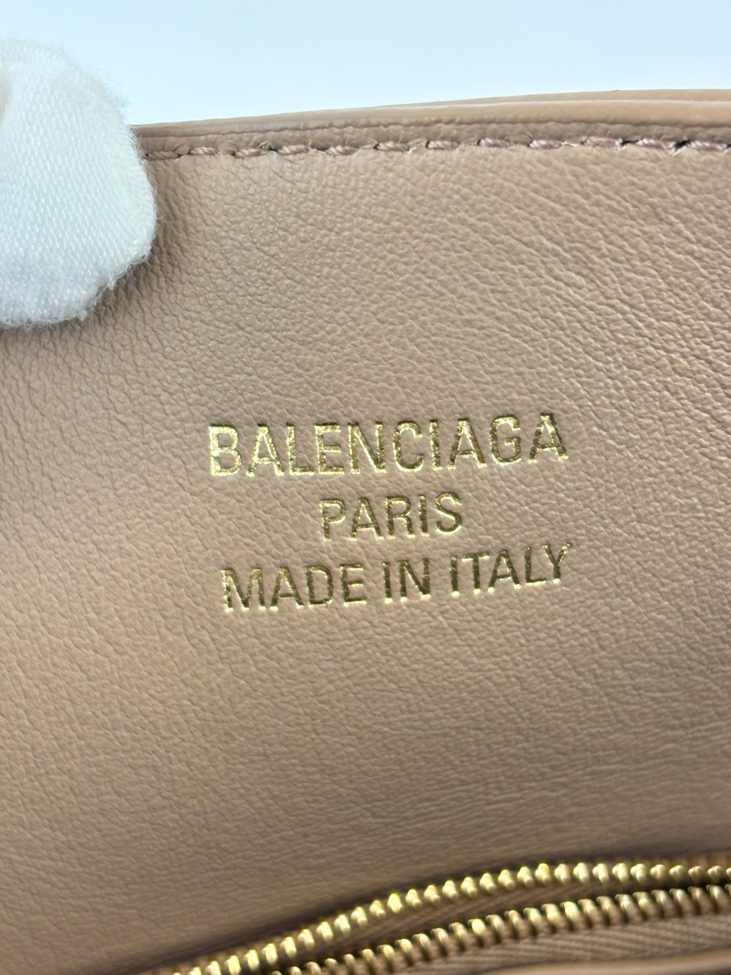 Small Bel Air Carry All Bag Latte Smooth Calfskin