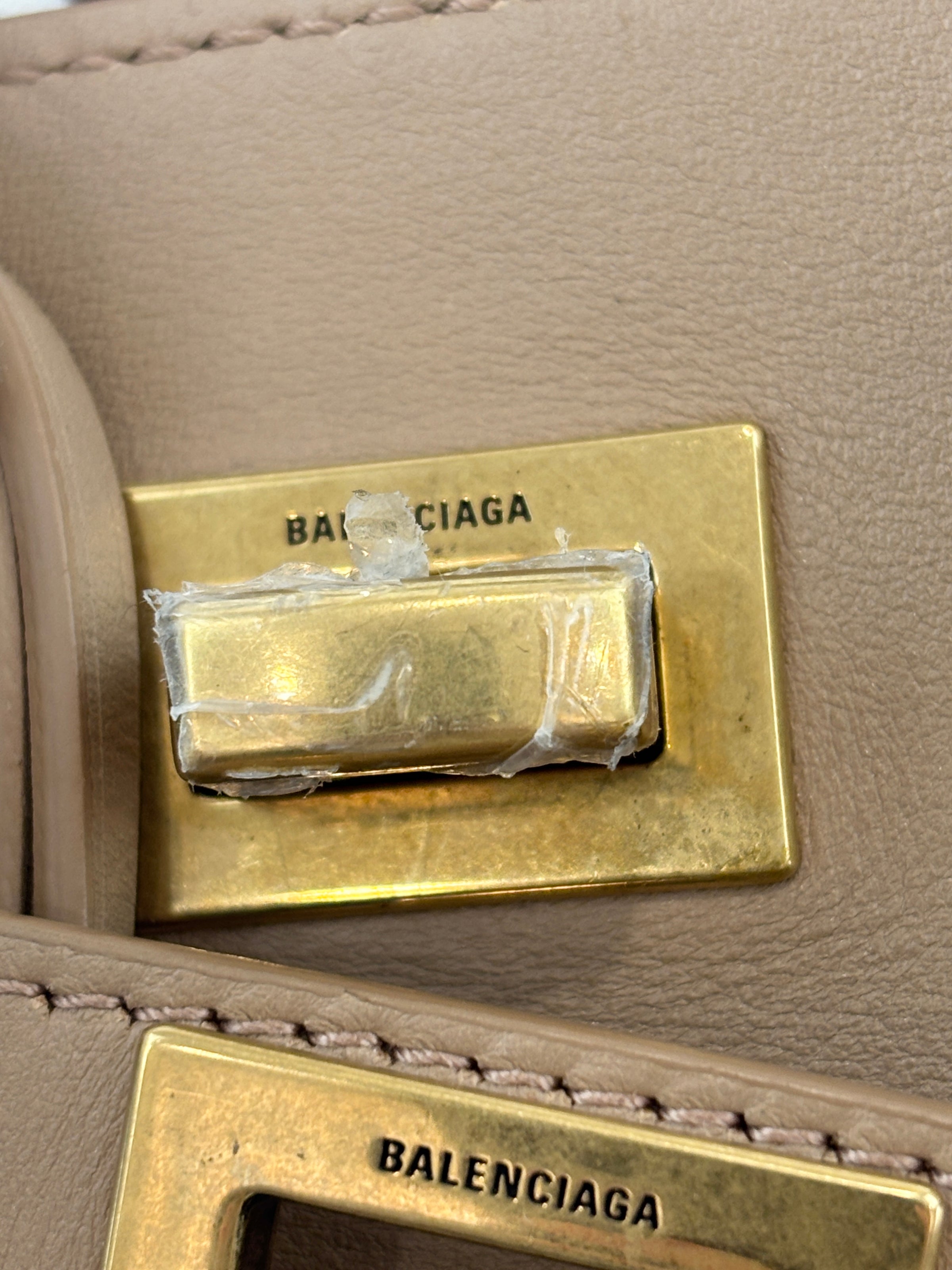 Small Bel Air Carry All Bag Latte Smooth Calfskin
