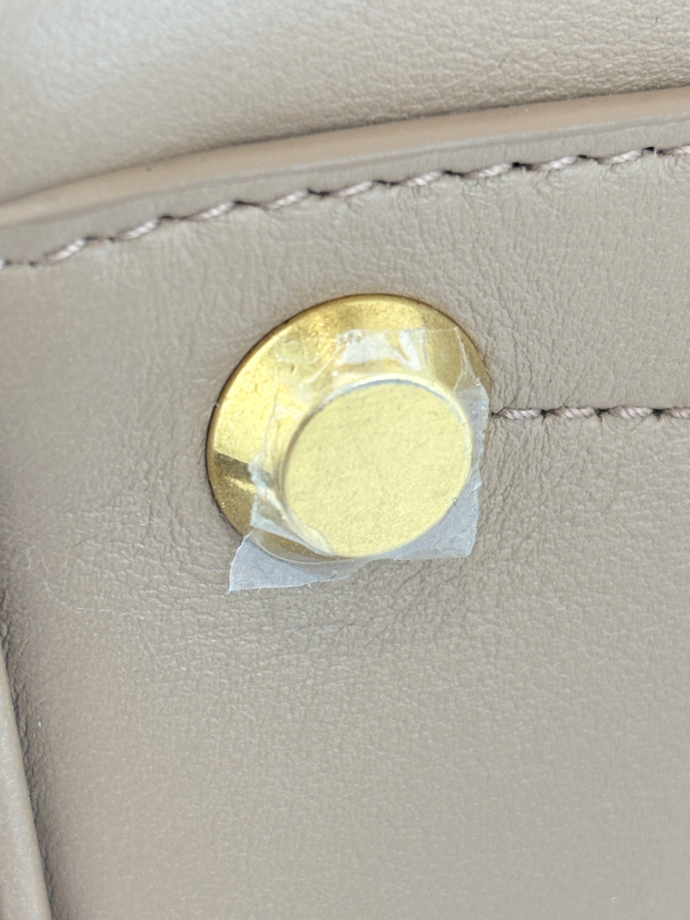 Small Bel Air Carry All Bag Latte Smooth Calfskin